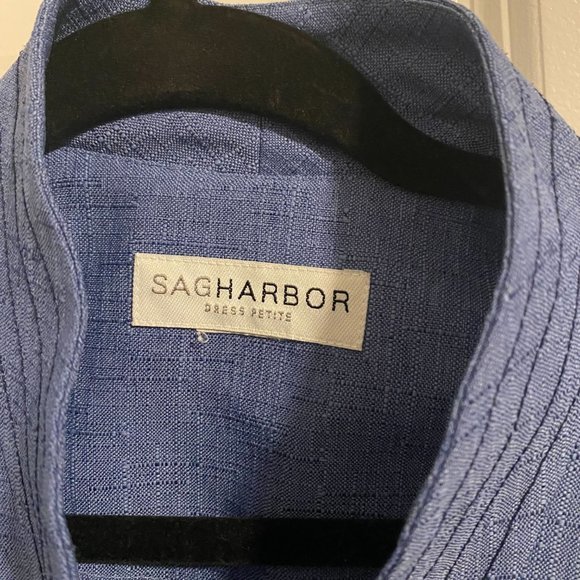 Vintage 3 Piece Sag Harbor Women's Blue‎ and Purple Blouse/Pant/Tank Set - Picture 8 of 11